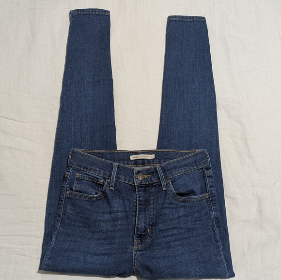 Levi's 720 High Rise Super Skinny Blue Jeans - Picture 6 of 11